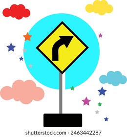 Trafic light signs for road suitable for kids education or elementary school