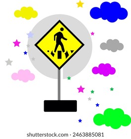 Trafic light signs for road suitable for kids education or elementary school
