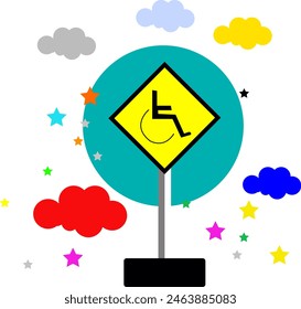 Trafic light signs for road suitable for kids education or elementary school