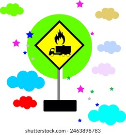 Trafic light signs for road suitable for kids education or elementary school
