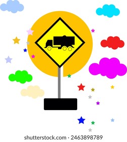 Trafic light signs for road suitable for kids education or elementary school
