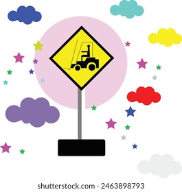 Trafic light signs for road suitable for kids education or elementary school
