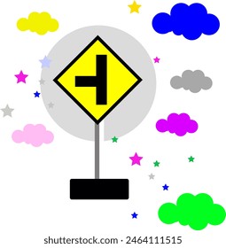 Trafic light signs for road suitable for kids education or elementary school