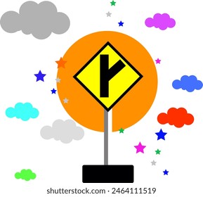 Trafic light signs for road suitable for kids education or elementary school