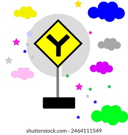 Trafic light signs for road suitable for kids education or elementary school