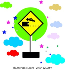 Trafic light signs for road suitable for kids education or elementary school
