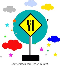 Trafic light signs for road suitable for kids education or elementary school

