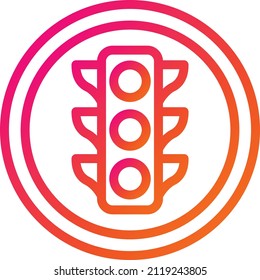 Trafic light Vector Icon Design Illustration