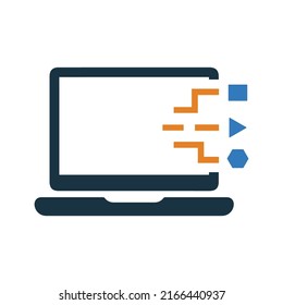 Icono de tráfico, variedad, big data. Diseño vectorial simple editable aislado en un fondo blanco.