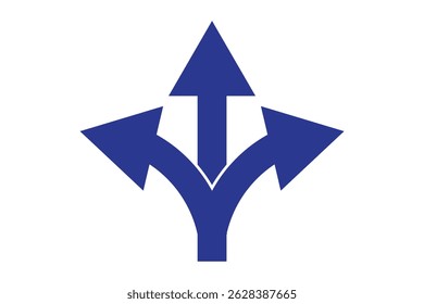 Trafic way icon isolated Road arrow Sketch print vector stock illustration