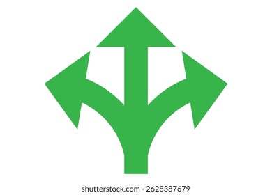 Trafic way icon isolated Road arrow Sketch print vector stock illustration