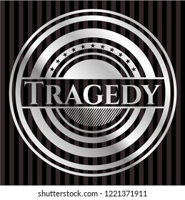 Tragedy silvery emblem