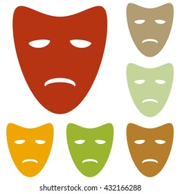 Tragedy theatrical masks