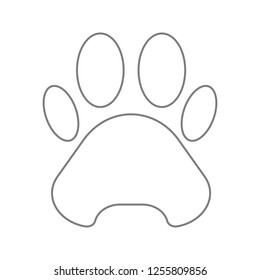 trail of the beast icon. Element of cyber security for mobile concept and web apps icon. Thin line icon for website design and development, app development