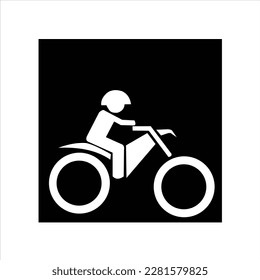 trail bike vector logo design,art