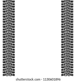 trail of car on a white background