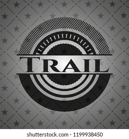 Trail dark icon or emblem