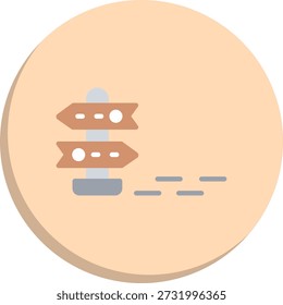 Icono de estilo de círculo plano