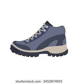 trail hiking boots male cartoon. trekking durable, waterproof lightweight, comfortable grip trail hiking boots male sign. isolated symbol vector illustration