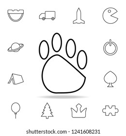 trail icon. Detailed set of simple icons. Premium graphic design. One of the collection icons for websites, web design, mobile app