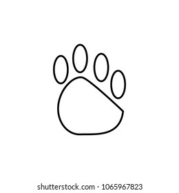 trail icon. Element of simple icon for websites, web design, mobile app, info graphics. Thin line icon for website design and development, app development on white background