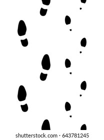 Trail of man and woman, seamless vector wallpaper