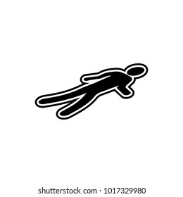 trail of murder icon. Element of police profession icon. Premium quality graphic design icon. Signs and symbols collection icon for websites, web design, mobile app on white background
