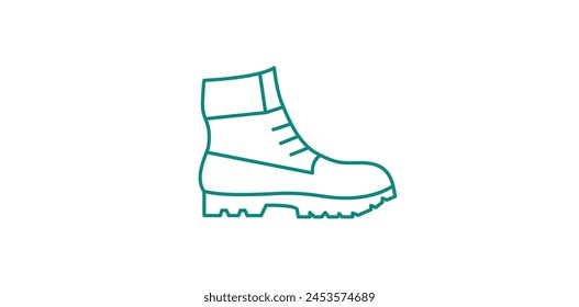 Trail Ready: Hiking Boot Vector Icon