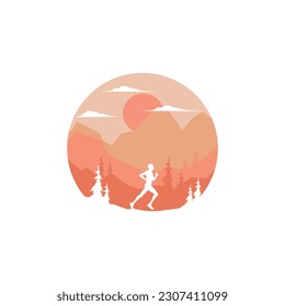 Trail Run Nature And Mountains
