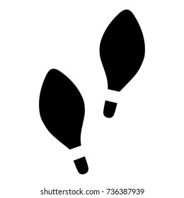 trail of shoe print. Step by step sign icon. Footprint wooman shoes symbol. 