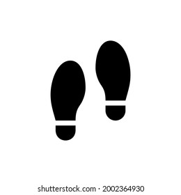 Trail shoes. Foot print vector icon isolated. Vector illustration EPS 10