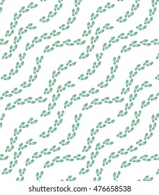 Trail of shoes prints-vector, brushes of shoes