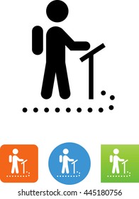 Trail sign icon
