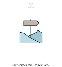 Símbolo de icono de rastro Ilustración vectorial aislada sobre fondo blanco