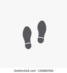 Trail vector icon shoe prints eps10