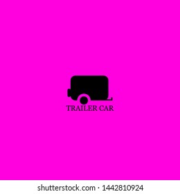 trailer car icon sign signifier vector