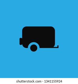 trailer car icon vector