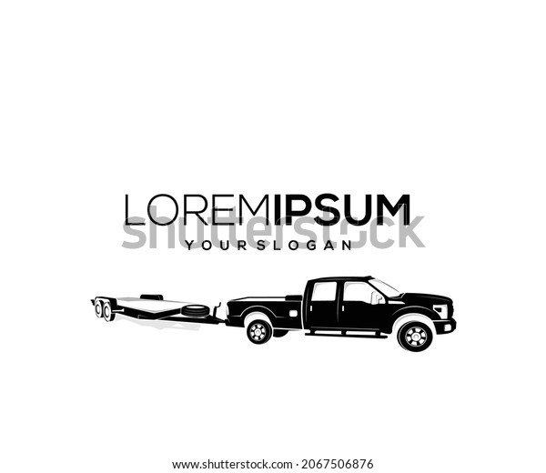 trailer car logo design\
silhouette
