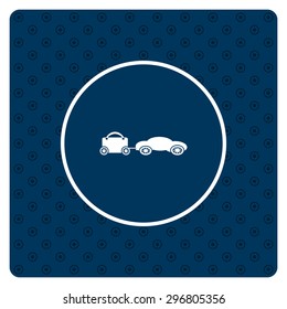 trailer, car, suitcase on wheels. icon. vector design