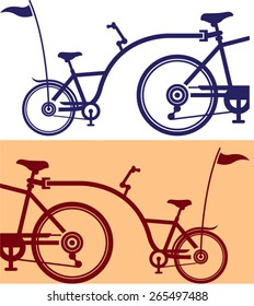 Trailer cycle. Bicycle attachment. Co-pilot bicycle.