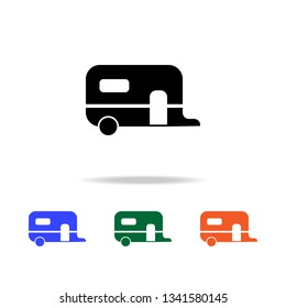 trailer house on wheels icon. Elements of simple web icon in multi color. Premium quality graphic design icon. Simple icon for websites, web design, mobile app, info graphics