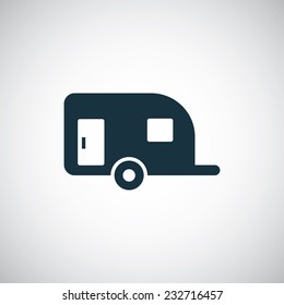 trailer icon on white background 