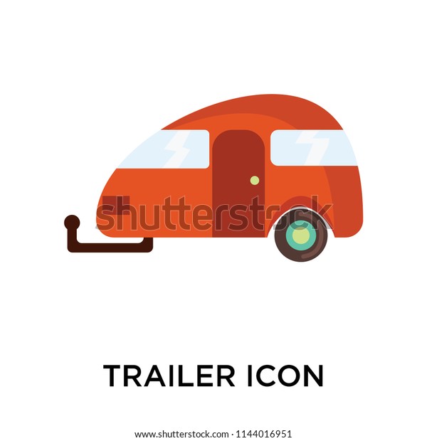 Trailer icon vector\
isolated on white background for your web and mobile app design,\
Trailer logo concept