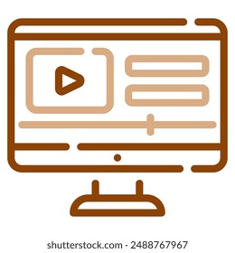Trailer icon for web, app, infographic, etc