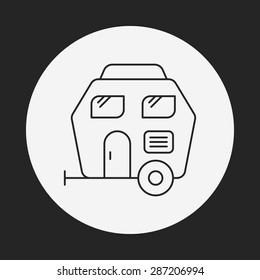 Trailer line icon