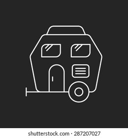 Trailer line icon