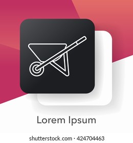 Trailer line icon