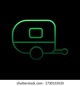 trailer line nolan icon. Simple thin line, outline vector of camping icons for ui and ux, website or mobile application