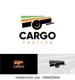 Trailer logo for a company engaged in the manufacture of trailers, transportation of goods.