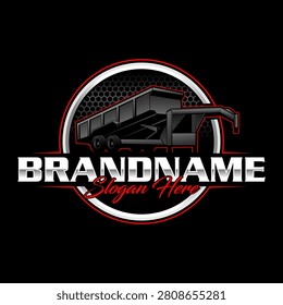 trailer logo template, Perfect logo for business related to automotive industry
